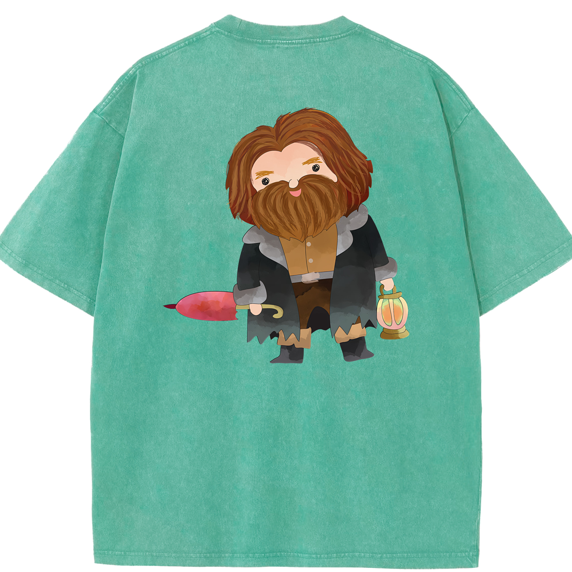 （画像用） Harry Potter ハリー・ポッターシリーズ 綿100% ヴィンテージ風 半袖Tシャツ（背面プリント）